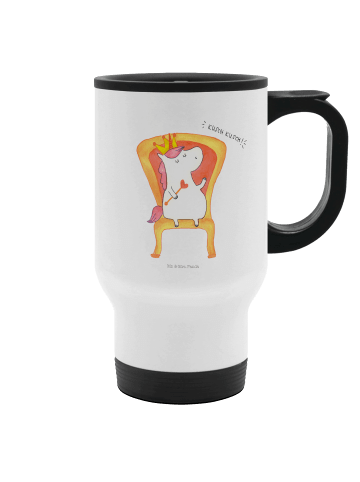 Mr. & Mrs. Panda Becher Einhorn Prinzessin ohne Spruch in Weiß