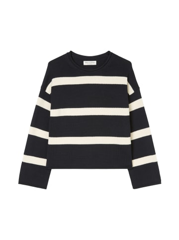 Marc O'Polo DfC Pullover oversize in striped / deep night blue