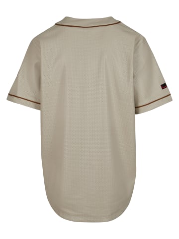 FUBU T-Shirt in creme/black/brown