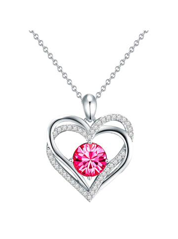 Rafaela Donata Halskette Herz aus Sterling Silber mit Kristallen von Swarovski® in silber