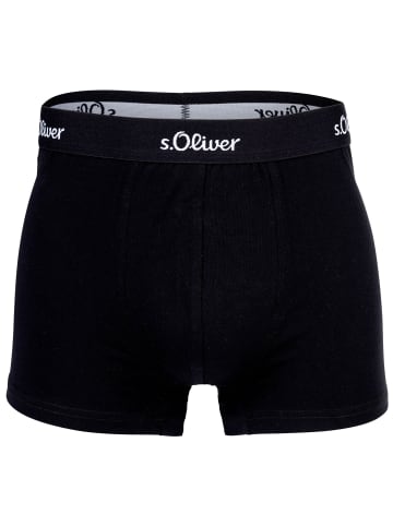 S. Oliver Boxershort 3er Pack in Grau/Schwarz/Weiß