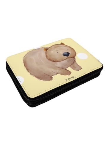 Mr. & Mrs. Panda Bleistiftetui Wombat ohne Spruch in Gelb Pastell