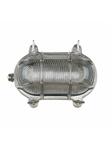 Licht-Erlebnisse Außen Wandlampe (B)18 x (H)10 cm in Nickel matt