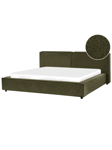Beliani 2-tlg Doppelbett LINARDS in Grün