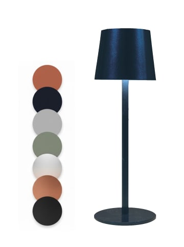Coen Bakker LED Tischlampe dimmbar Farbwechsler IP44 Innen & Außen 36,5x11cm Glatt in Blau