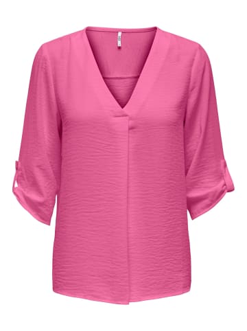 JACQUELINE de YONG Design Shirt TOP JDYDIVYA Freizeit Hemd V-Neck Bluse in Rosa