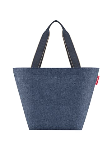 Reisenthel Shopper Tasche M 51 cm in herringbone dark blue