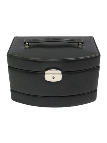 Windrose Merino Schmuckkasten 23 cm in schwarz