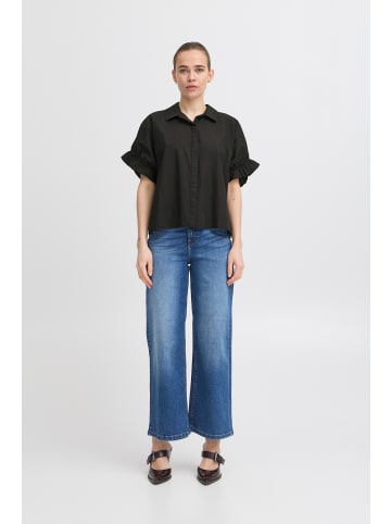 ICHI Hemd kurzarm IHSAMI Loose fit in Black