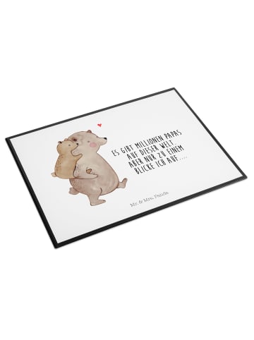 Mr. & Mrs. Panda Schreibauflage Papa Bär mit Spruch in Weiß
