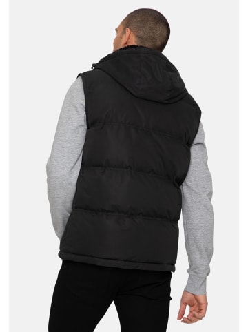 Threadbare Steppweste THB Jacket Gilet Athletic in Schwarz