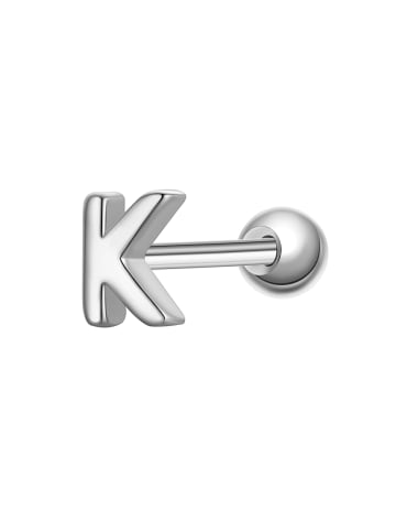 Glanzstücke München Piercing Buchstabe K aus Sterling Silber in silber