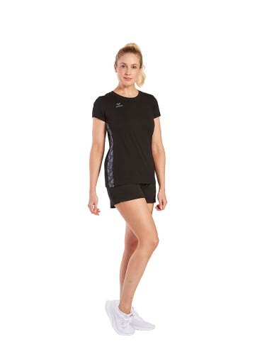 erima Damen Essential Team T-Shirt in schwarz/slate grey