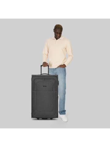 Redolz Essentials 12 2 Rollen Trolley L 78 cm mit Dehnfalte in black