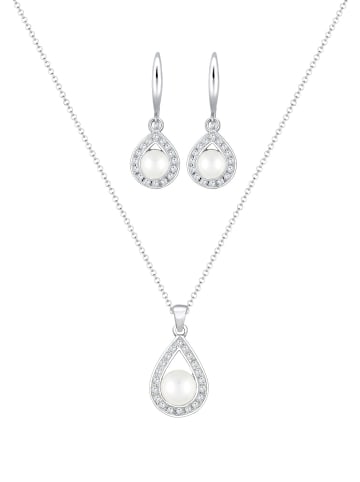 Elli Schmuckset 925 Sterling Silber Tropfen in Silber