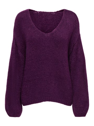 JDY Strickpullover in Deep Purple