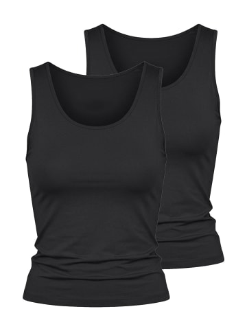 Nina von C. 2er Pack Achseltop in schwarz