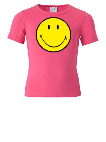 Logoshirt T-Shirt Smiley in pink