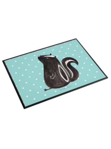 Mr. & Mrs. Panda malunterlage Stinktier Sitzen ohne Spruch in Türkis Pastell