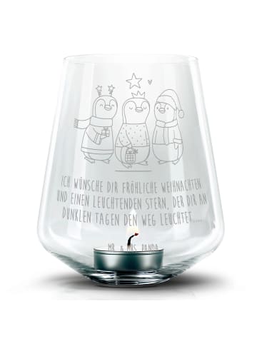 Mr. & Mrs. Panda Kerzenglas Winterzeit Heilige drei Könige mit S... in Transparent