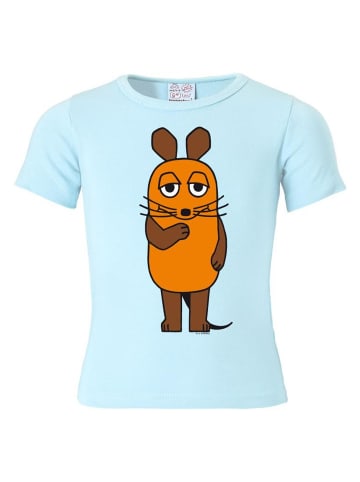Logoshirt Printshirt Die Maus in hellblau
