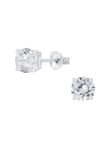 Alexander York OHRSTECKER I ZIRKONIA CUBE 6 mm in 925 Sterling Silber, 2-tlg.