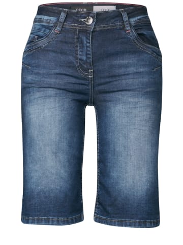 Cecil Casual Fit Jeansshorts in Blau