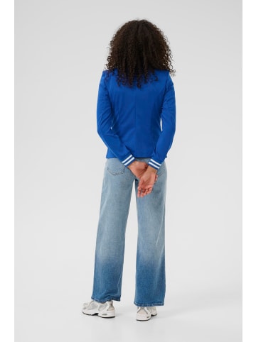 Kaffe Blazer Kinnie Regular fit in Surf The Web/Chalk Stripe