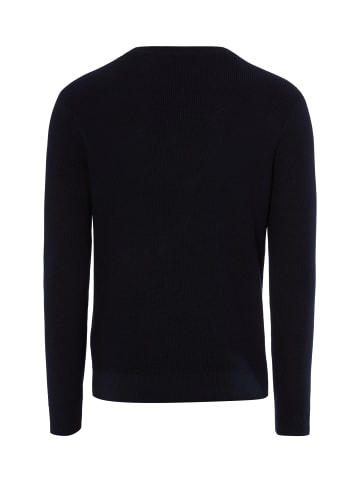 Nils Sundström Strickpullover in marine - 0001