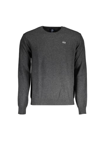La Martina Grauer Wollpullover