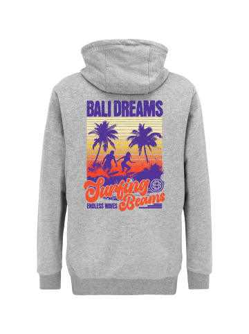 OLDSKULL Hoodie Wrldvibe Bali Beam Graphic in Heather Grey