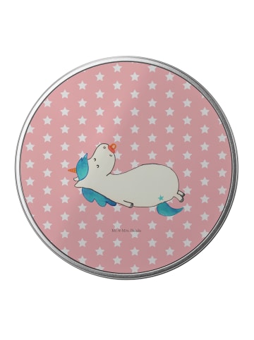 Mr. & Mrs. Panda Blechdose Einhorn Schnuller ohne Spruch in Rot Pastell