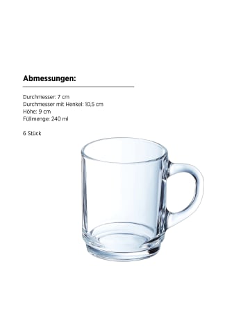 Luminarc Teeglas-Set - in Transparent