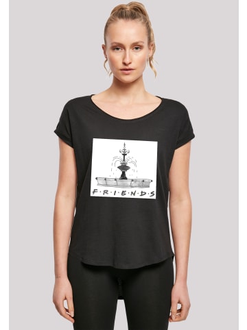 F4NT4STIC Long Cut T-Shirt FRIENDS TV Serie Fountain Sketch in schwarz