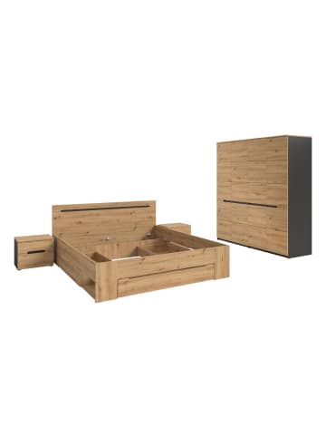 ebuy24 Schlafzimmer-Set Canu (4-teilig) Eiche 1 x 1 cm