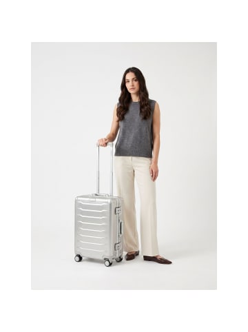 Stratic Phoenix 4-Rollen Kabinentrolley S Aluminium 55 cm silver