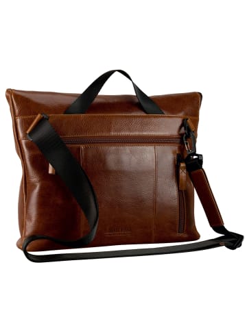 Leonhard Heyden Porto Umhängetasche Leder 32 cm braun