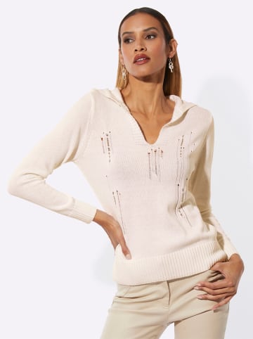 creation L Kapuzenpullover in ecru