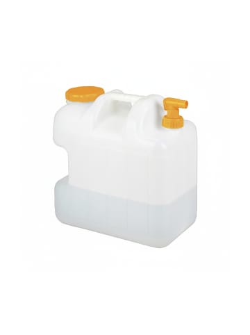 relaxdays Wasserkanister in Weiß/ Orange - 25 Liter