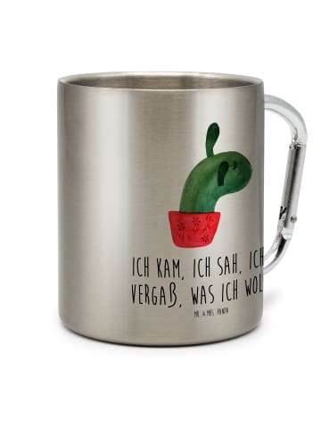 Mr. & Mrs. Panda Thermobecher Kaktus Mama mit Spruch in Silber