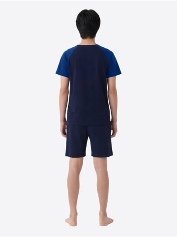 CR7 CRISTIANO RONALDO Pyjama Basic Short&Long in Dunkelblau