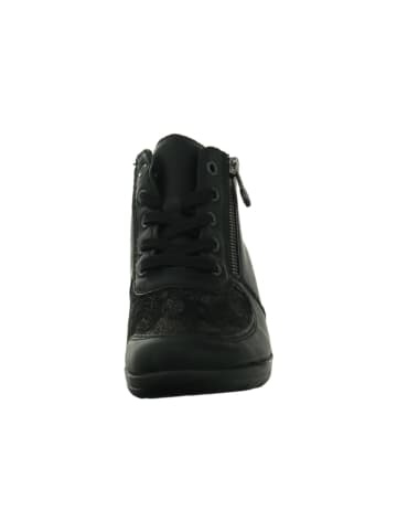 rieker Damenschnürrstiefel Mehrweite warm L184000 L18 in  Schwarz