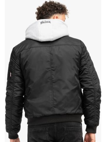 Lonsdale Jacke "Clifton All Seasons Jacke mit Kapuze schmale Passform" in Schwarz