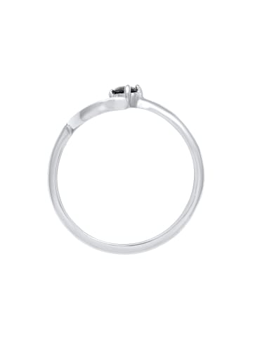 Elli Ring 925 Sterling Silber Astro, Halbmond in Silber