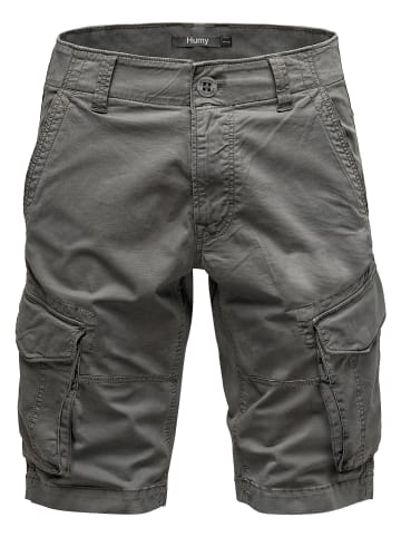 Humy Chino Bermuda Shorts mit Cargo-Taschen A&S in Dunkelgrau