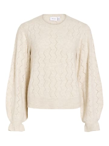 Vila Strickpullover in Super Light Natural Melan