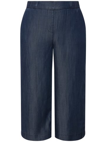 Ulla Popken Culotte in dark blue denim