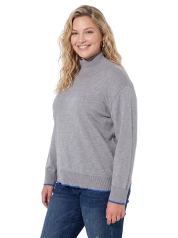 Ulla Popken Pullover in grau melange