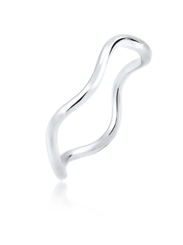 Elli Ring 925 Sterling Silber Wellen in Silber