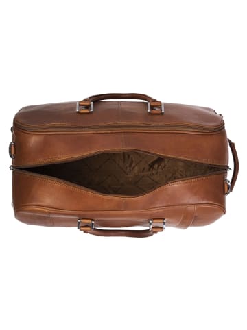 The Chesterfield Brand Wax Pull Up 2 Rollen Reisetasche Leder 60 cm cognac